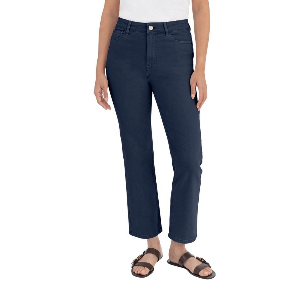 BlankNYC Women's High Rise Straight Leg Pant, Blue, Size: 10/30, New
